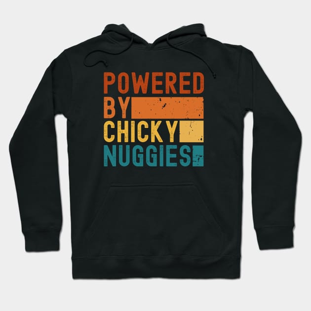 Powered By Chicky Nuggies Hoodie by Delta V Art